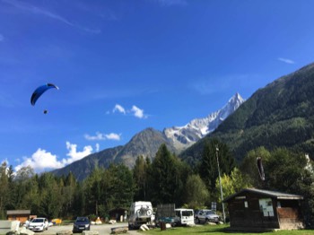  Dan the man, coming in to land in Chamonix, France 